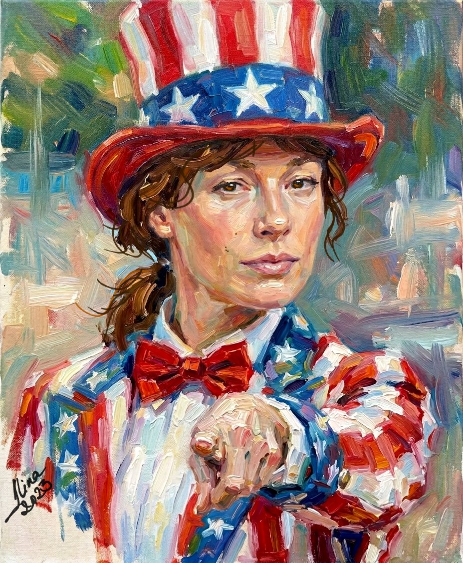 ArteDiAlina.com painting: Happy 4th July